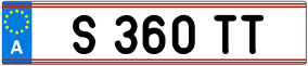 Trailer License Plate